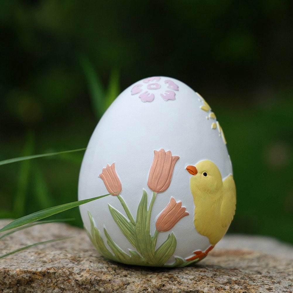 Jiibva Set of Decorative Resin Easter Eggs, Artificial Bird Egg Fillers for Basket and Party Arrangements