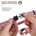 thumbnail image 2 of WAAYEE 5 Pack Reflective Breakaway Cat Collars with Bell, AirTag Compatible Holder, Adjustable Multi-Color Kitten Collar(Airtag not included), 2 of 7