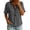 Black, variant on Women's V-Neck T-shirts Zaewscy Women's Striped V-Neck Button Loose Casual Summer Short-Sleeve T-Shirt