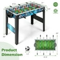 thumbnail image 2 of Demifill Stable Soccer Table Game with 2 Footballs, Kids Game Table for All Ages, Playset for Kids Indoor Play, Black, 2 of 3
