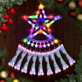 thumbnail image 2 of PUCACHI Christmas Lights 350LED 12.5ft Multicolor Waterfall Star , IP67 Waterproof, Remote & 8 Modes, for Indoor/Outdoor Decor, 2 of 6