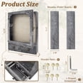 thumbnail image 6 of 11x16 Shadow Box Frame With Light  Memorial Display Case Shelves Drawer And Slot For Keepsakes Deep Pet Dog Flowers Grey, 6 of 6