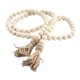 thumbnail image 2 of 2 pack 58in Wood Bead Garland with Tassels, Farmhouse Rustic Country Decor Prayer Boho Wall Hanging Decoration (Nature), 2 of 5