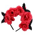 thumbnail image 4 of 1 diadema de murciélago de Halloween para mujer, accesorios para el cabello, diadema de flores de simulación, 4 of 5