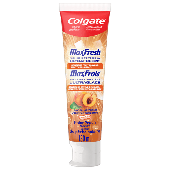 Colgate MaxFresh Anticavity Fluoride Toothpaste, Polar Peach with Mint 130ml