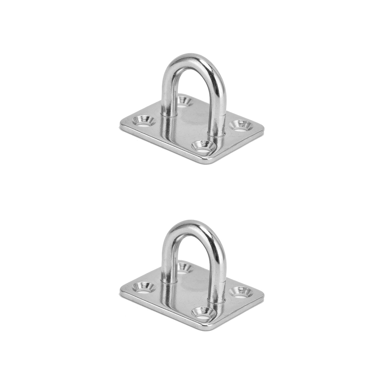 Garosa Ceiling Wall Mount Hanging Hardware,Eye Plate With Hook,4Pcs 304 Stainless Steel Eye Plate Ceiling Wall Mount Hanging Hardware With Enclosed Hook