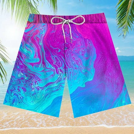 

Wenini Men s and Women s Breathable Shorts， Quick Dry Beach Board Shorts Breathable Sports Surfing Printing Plus Size Seaside Vacation Beach Shorts Swimming Trunks， Hot Style Mesh Gym Shorts