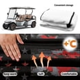 thumbnail image 5 of KUIFORTI Flag American Golf Seat Covers for Cart Summer Outdoor Anti-hot Club Car Blanket Easy Installation Foldable Compatible with EZGO and More 2 Person Seats Golf Carts, 5 of 7
