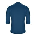 thumbnail image 4 of AHTJRT Men's Stylish Half Sleeve Crewneck T-Shirt for Summer Casual Wear Blue 5XL, 4 of 5