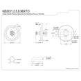 thumbnail image 4 of Kingston Brass Metropolitan Single Handle Tub Faucet, 4 of 4