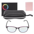thumbnail image 1 of Gafas para daltonismo con revestimiento de doble cara, protección UV, resina de policarbonato, montura negra y roja., 1 of 14