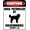 Warning Sign 5, variant on Caution Area Patrolled by A Goldendoodle Dog Sign, 8"x12" Metal Tin Funny Decor, Best Farmhouse Gift for Home Bathroom Bar Garden Terrace