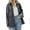 Grey, variant on Womens Jackets Women's Outerwear Women's Retro Long Sleeved Denim Jacket - Blue Big Pocket Loose Casual Shirt, Autumn Winter Outerwear