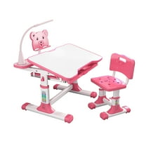 ZToonmas School Supplies Children'S Combined Study Table Plastic Work Table Can Be Raised and Lowered