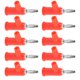 thumbnail image 3 of Plátano 10pcs enchufe plátano apilable 4 mm/0.2 pulgadas de latón sin soldador conector de plátano apilable para accesorios de seguridad para accesorios de segurida, 3 of 7