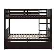 thumbnail image 6 of imerelez Full Over Full Bunk Bed with Twin Size Trundle, Espresso, 6 of 9