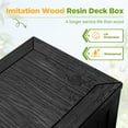 thumbnail image 6 of Vineego Storage Outdoor Lockable 120 Gallon Resin Deck Box, Black, 6 of 8