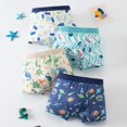 thumbnail image 2 of YUEHUA Toddler Boys Pattern Cotton Underwear Boxer Briefs 4-pack, Soft Breathable Elastic Waist Design, Comfort All Day Loungewear and Daily Wear, 2 of 7