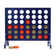 Tailgating Pros Premium Giant Four in a Row with Carrying Case - Jumbo Oversized Outdoor Yard Game - Connect Multiple Pucks in a Row to Win - Many Puck Colors Available!
