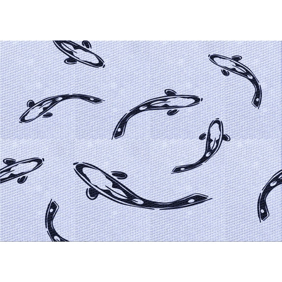 Ahgly Company Machine Washable Indoor Rectangle Transitional Lavender Blue Area Rugs, 5' x 7'