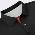 thumbnail image 4 of Uniform Shirts Girls Kids Polo Shirts Short Sleeve V Neck Prints Gentleman Tops T Shirt Girls' Tops, Tees & Blouses Black, 4 of 4