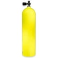 thumbnail image 1 of Sea Pearls 80 Aluminum Scuba Diving Air Tank 3000 PSI Yellow Delux K Valve VA100-30A, 1 of 1