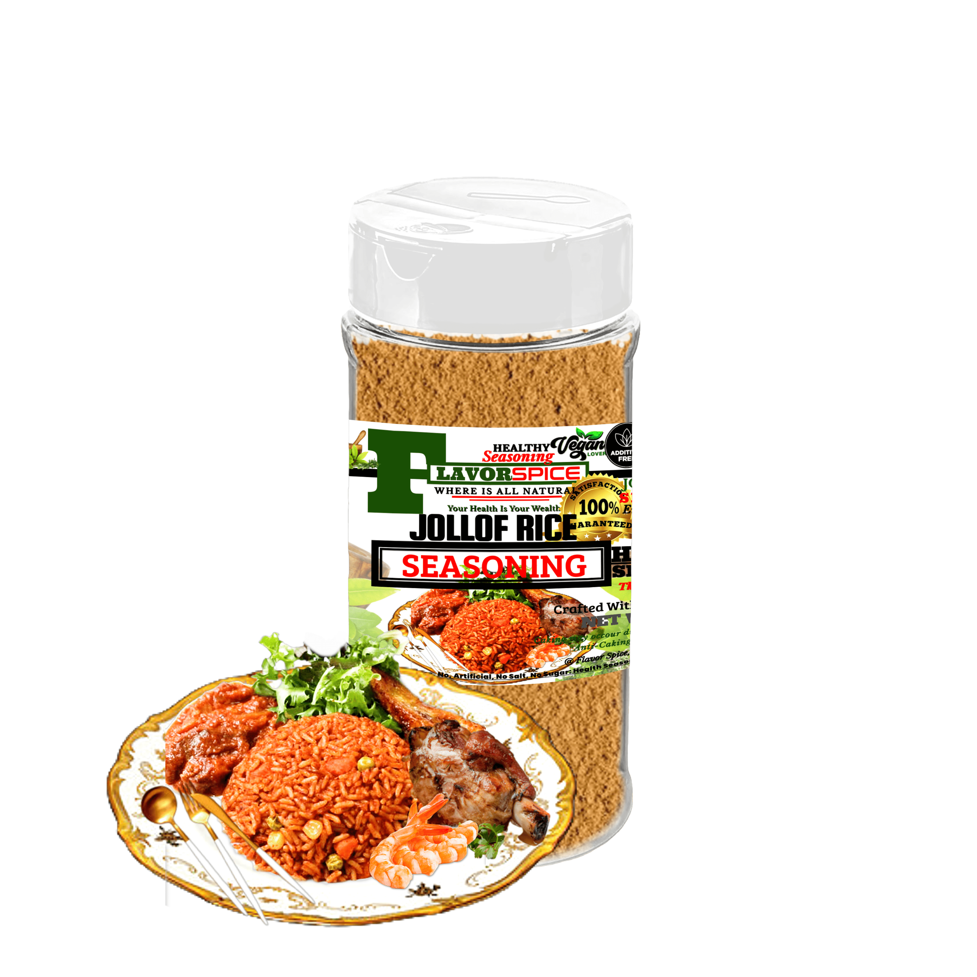 Jollof Rice Seasoning Crafted with 100 Natural Herbs and Spices with