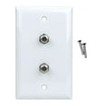 thumbnail image 6 of Construct Pro Wall Plate with Dual F-81 Connectors (White), 6 of 7