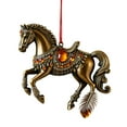 thumbnail image 2 of Handmade Horse Christmas Ornament,Horse Ornaments for Christmas Tree 2D Custom Acrylic Running, White Hanging Topper Running Horses Racing Racing Riding Ornaments for Your Tree, 2 of 5