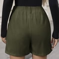 thumbnail image 5 of Aimik 2026 Women's Relaxed Corduroy Shorts Trendy Button Decoration Solid Shorts with Pockets Summer Loose Fit Shorts, 5 of 6