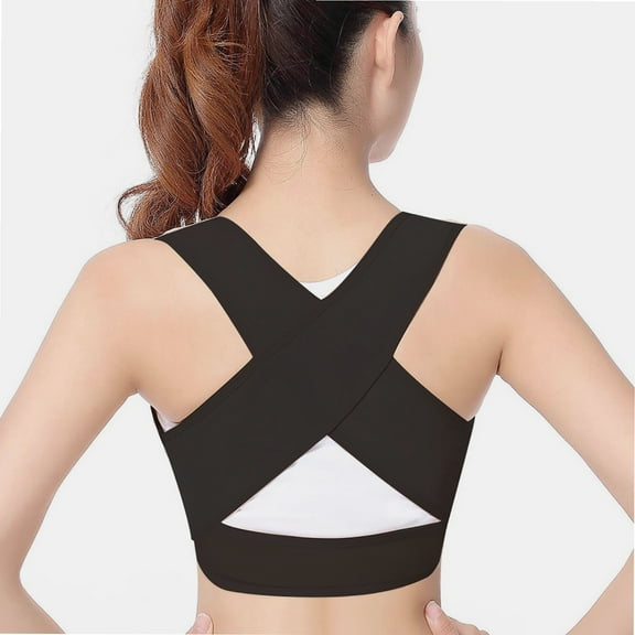 Posture Corrector Belt for Adult , Back Brace Fully Adjustable & Comfy, Support Straightener for Spine, Back, Neck, Clavicle and Shoulder, Improves Posture and Pain Relief [L]