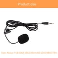 thumbnail image 4 of Miangastore 3 Pcs Microphones à Pince Cravate Lavalier Noir PVC Réduction du Bruit Haute Fidélité Qualité Sonore, 4 of 8