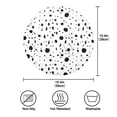 thumbnail image 4 of Round Plate Mat 15.4x15.4 Inchesx1 Placemat Table Mat Kitchen Mat Coffee Mat Fabric Thick, Strong Wear-Resistant, Heat Resistance Black Circle, 4 of 7