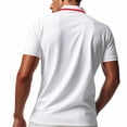 thumbnail image 5 of LRGSHF Men's Summer Polo Shirts Short Sleeve Solid Color Basic Golf Work Collared T Shirts Quick Dry Lightweight Comfortable Tops, 5 of 5