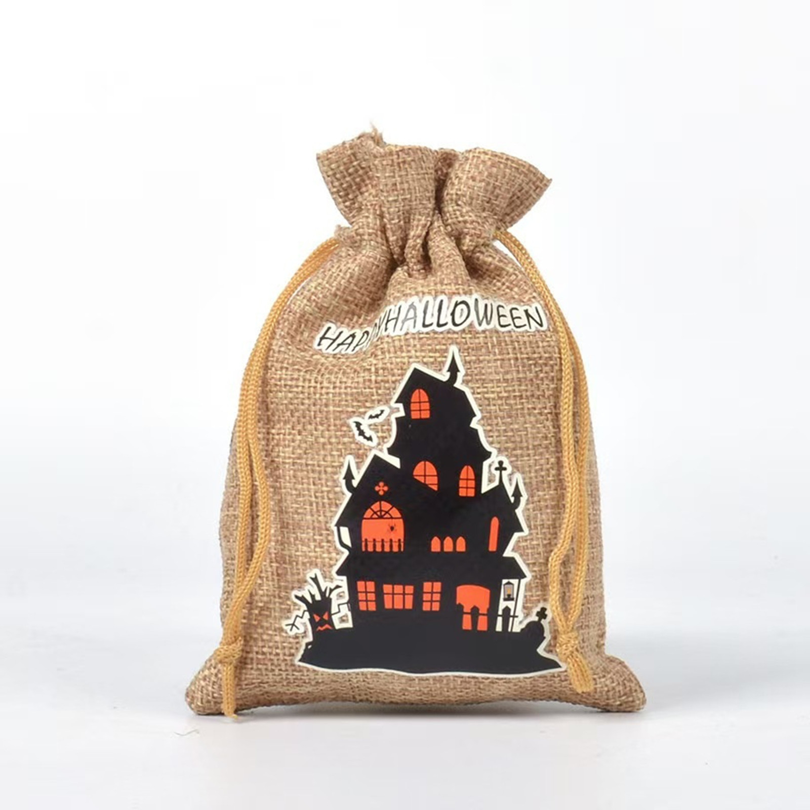 Sacs En Toile De Jute Halloween AstarFavor - 24 Petits Sacs à Cordon - Pour Bonbons, Cadeaux, Bijoux - Réutilisables