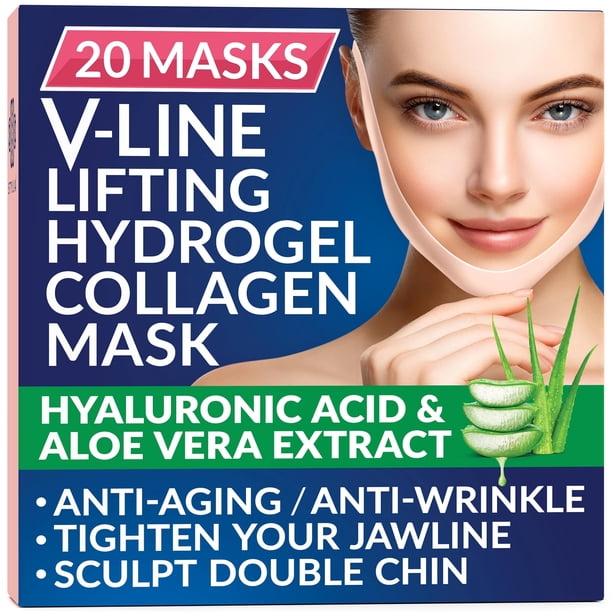 Cinturón tonificante facial en V Line Stylia, máscara de doble barbilla, 20 unidades