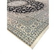 thumbnail image 4 of Pasargad Home 103" x 145" Hand-Knotted Silk & Wool Area Rug in Navy/Ivory, 4 of 7