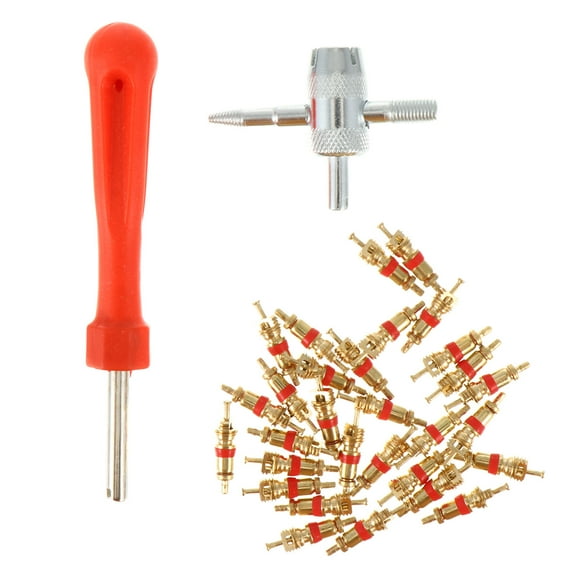 ibasenice Valve Core Extractor Wrench Set with Rubber Material for Professional Mechanics and Use