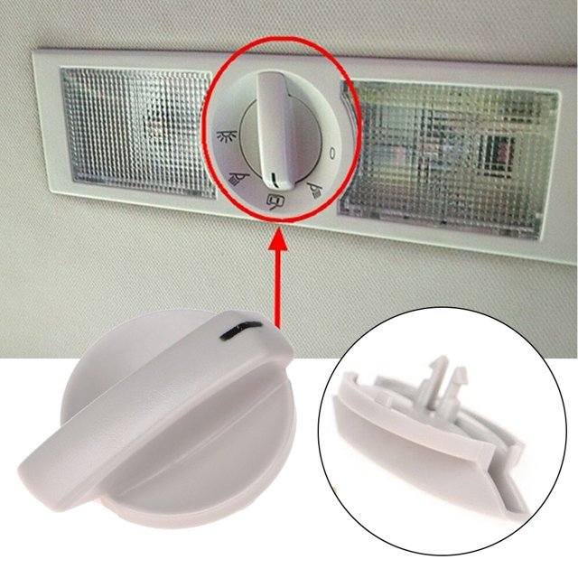 For Skoda Compatible Reading Light Knob in Beige and Gray Color 6Q0947291A