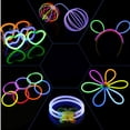 thumbnail image 2 of 50/100 Uds. Pulseras luminosas de neón de larga duración a granel, suministros para fiestas, juguete para niños Hugtrwg Para estrenar, 2 of 9