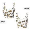 thumbnail image 5 of Lsque Funny Excavator Printed Women'S Sports Bra, Compression, Moisture Wicking, High-Impact Sports Bra For Women,Supportive sports bra-Large, 5 of 9