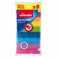 thumbnail image 1 of VILEDA - Chiffon de Nettoyage VILEDA Couleurs Microfibre 8 Pcs, 1 of 1