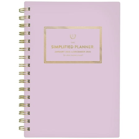 Simplified by Emily Ley for AT-A-GLANCE 2026 Weekly Monthly Planner Pink Small 5