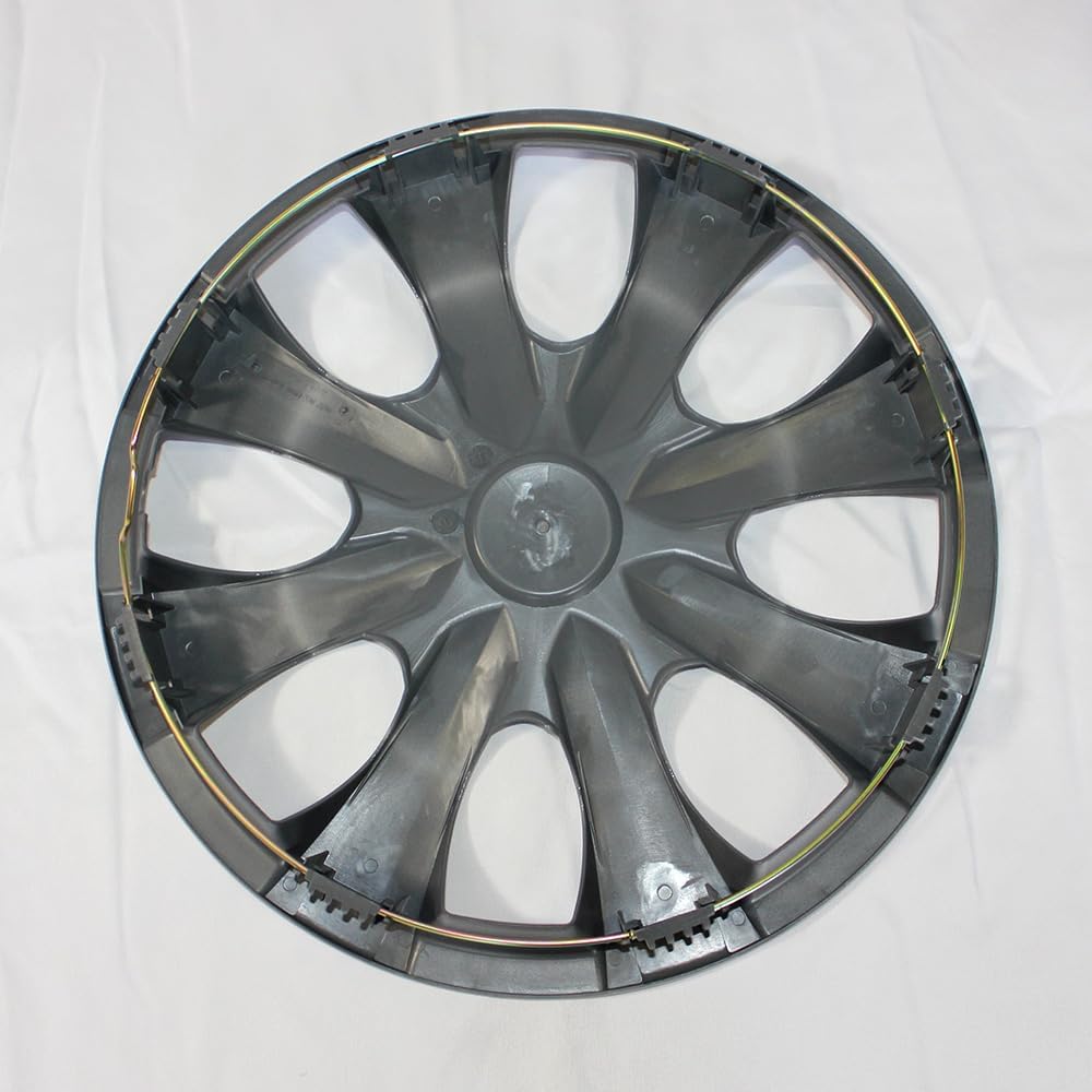 Set of 4 15" Push-on Silver Hubcaps for 2009-2013
