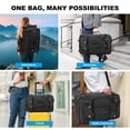 thumbnail image 3 of DERSTUEWE Convertible Travel Backpack & Duffel Bag - Airline-Approved Carry-On w/ Laptop Sleeve & USB Port, Black, 3 of 8