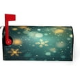 thumbnail image 2 of Festive Magnetic Mailbox Cover Snowflake Winter Outdoor Mailbox Protector Holiday Seasonal Decorative Garden Yard Home Large Size 25.5 x 21 Inch, 2 of 6