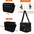 thumbnail image 3 of OPUX Premium Lunch Box, Insulated Lunch Bag for Men Women Adult | Durable School Lunch Pail for Boys, Girls, Kids | Soft Leakproof Medium Lunch Cooler Tote for Work Office | Fits 14 Cans (BK), 3 of 7