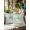 Green, Mint, White, variant on Outdoor Pillows Waterproof, Blue Coastal Palm Leaves Throw Pillows with Inserts Included, Summer Botanical Tropical Indoor Outdoor Decorative Lumbar Pillow for Bed/Couch/Patio 16"x16", 1Pcs