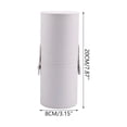 thumbnail image 4 of EBCUE 7.87" Portable Makeup Brush Holder with Strap Waterproof PU Leather Travel Makeup Brush Case Bag Cup Brush Storage Dustproof Bag for Women Makeup Brushes Pencils Toothbrush Hand Cream White, 4 of 7