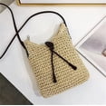 thumbnail image 3 of HLSOHJP Beach Rattan Bag Hand Woven Straw Bag Bohemian Summer Beach Handbag Travel Female Shoulder Tote Wicker Crossbody Bag bolsos, 3 of 6